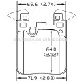 D1656-8885 plaquette de frein automatique pour 228i, 328d, 328i, 335i, 428i, 435i, M235i